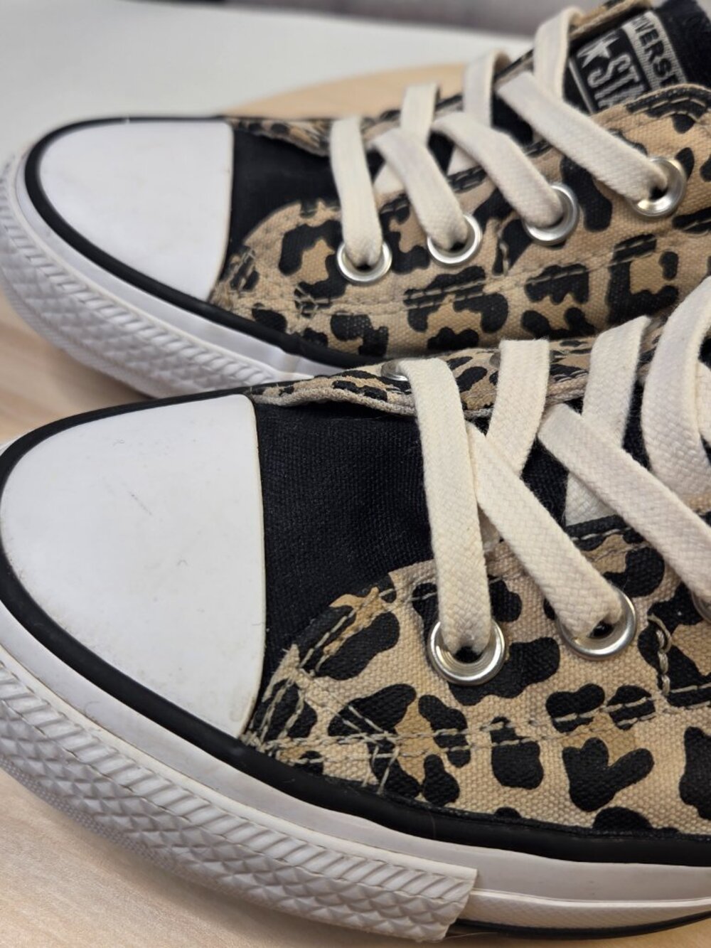 Converse Chuck Taylor All Star Shoreline Leopard Sneakers Women US 8.5 - Picture 6 of 13